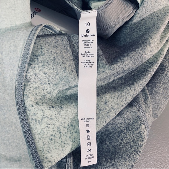 LULULEMON Chase Me Onesie Size 10 Gray Lime Green - Picture 7 of 7